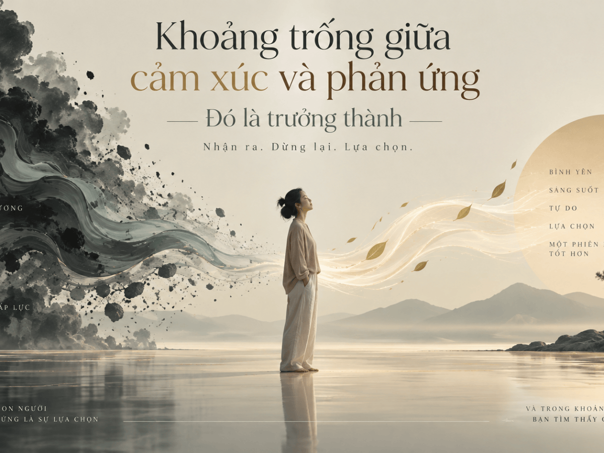 Khoảng trống giữa cảm xúc và phản&nbsp;ứng